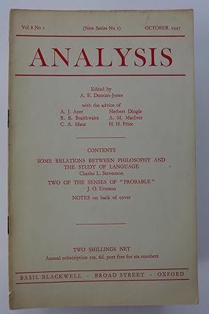 Analysis: 1947-1954 (New Series 1-42) 40 issues