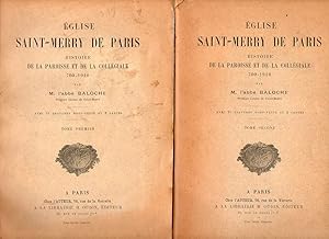 Imagen del vendedor de Eglise Saint-Merry de Paris. Histoire de la paroisse et de la collgiale, 700-1910. a la venta por Librairie Le Trait d'Union sarl.