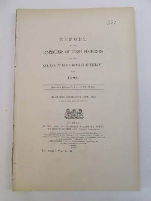 Seller image for Irish Fisheries; Report of the Inspectors of Irish Fisheries on the Sea and Inland Fisheries of Ireland for 1898 for sale by Kennys Bookstore