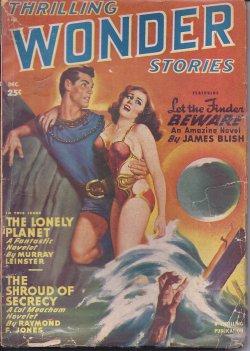 Seller image for THRILLING WONDER Stories: December, Dec. 1949 for sale by Books from the Crypt