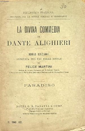 Immagine del venditore per LA DIVINA COMMEDIA DI DANTE ALIGHIERI, PARADISO venduto da Le-Livre
