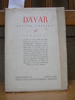 DAVAR. Revista Literaria enero-febrero 1955 nº 56