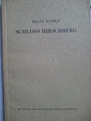 Immagine del venditore per Schlo Hirschberg venduto da Herr Klaus Dieter Boettcher