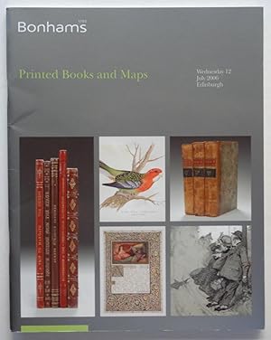 Bonhams: Printed Books and Maps, 12 July 2006, Edinburgh (sale no. 13971) [auction catalogue]