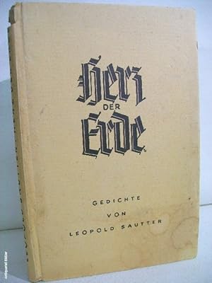 Imagen del vendedor de Herz der Erde : Gedichte. a la venta por Antiquariat Bler