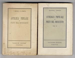 Bild des Verkufers fr Antologia popolare di poeti del Novecento. (U. Saba, P. Jahier, C. Govoni, C. Rebora, A. Palazzeschi, D. Campana, D. Valeri, V. Cardarelli, C. Sbarbaro, G. Ungaretti, E. Montale, C. Betocchi, S. Quasimodo, R. Carrieri, S. Penna - L. Sinisgalli, C. Pavese, A. Gatto, A. Bertolucci, G. Caproni, V. Sereni, M. Luzi). zum Verkauf von Libreria Oreste Gozzini snc