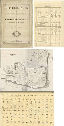 Seller image for Mittheilungen der Deutschen Gesellschaft fur Natur-Und Volkerkunde Ostasien's. Herausgegeben von dem Vorstande, Part 13, November 1877 for sale by George C. Baxley