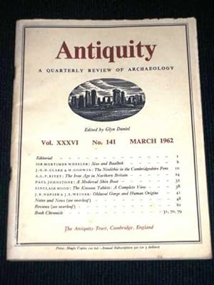 Antiquity - A Quarterly Review of Archaeology - March 1962