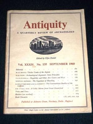 Antiquity - A Quarterly Review of Archaeology - September 1960