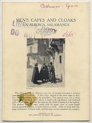 Seller image for Men's Capes and Cloaks, La Alberca, Salamanca: From Photographs in the Collection of The Hispanic Society of America with Comparative Material for sale by Between the Covers-Rare Books, Inc. ABAA