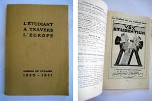 Seller image for L'TUDIANT A TRAVERS L'EUROPE. Agenda de Voyages 1930 - 1931 for sale by Librera Maestro Gozalbo
