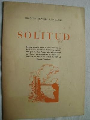 Seller image for SOLITUD for sale by Librera Maestro Gozalbo
