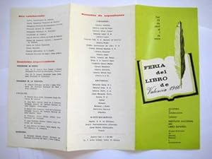 Folleto Publicidad - Advertising Brochure : FERIA DEL LIBRO DE VALENCIA 1966