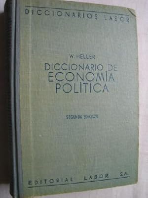 DICCIONARIO DE ECONOMÍA POLÍTICA