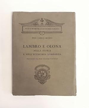 Bild des Verkufers fr Lambro e Olona nella storia dell'economia lombarda. Prefazione di Giuseppe Nangeroni. zum Verkauf von erlesenes  Antiquariat & Buchhandlung