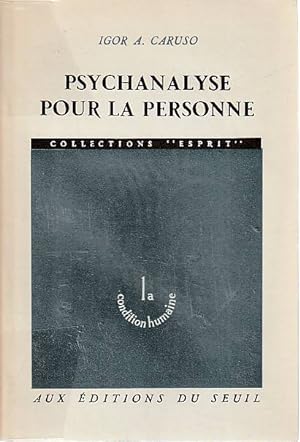 Imagen del vendedor de Psychanalyse pour la personne, a la venta por L'Odeur du Book