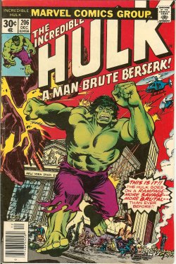 Seller image for THE INCREDIBLE HULK: Dec #206 for sale by Books from the Crypt