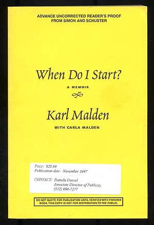 Immagine del venditore per When Do I Start? A Memoir venduto da Between the Covers-Rare Books, Inc. ABAA