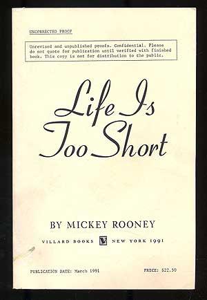 Bild des Verkufers fr Life is Too Short zum Verkauf von Between the Covers-Rare Books, Inc. ABAA