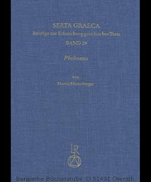 Seller image for Phthonos. Migunst, Neid und Eifersucht in der byzantinischen Literatur. (Serta Graeca 29). for sale by Antiquariat Bergische Bcherstube Mewes