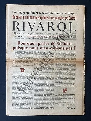 RIVAROL-N°429-2 AVRIL 1959