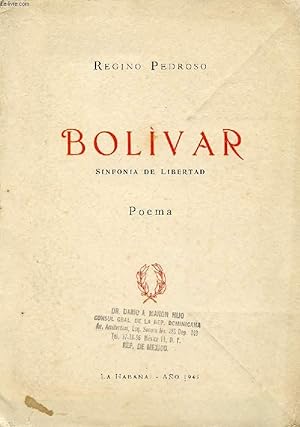 Seller image for BOLIVAR, SINFONIA DE LIBERTAD for sale by Le-Livre