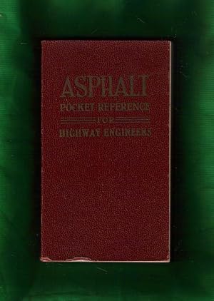 Imagen del vendedor de Asphalt Pocket Reference for Highway Engineers (1937) a la venta por Singularity Rare & Fine