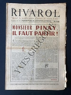 RIVAROL-N°452-10 SEPTEMBRE 1959