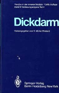 Bild des Verkufers fr Dickdarm. Handbuch der inneren Medizin, Dritter Band: Verdauungsorgane, Teil 4. zum Verkauf von Antiquariat Jenischek