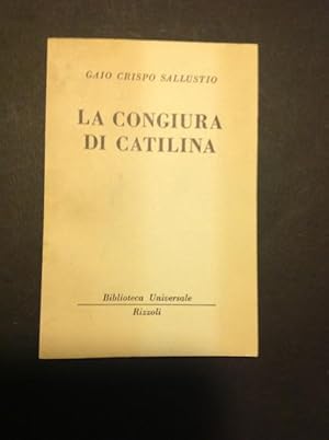 Seller image for LA CONGIURA DI CATILINA for sale by Il Mondo Nuovo