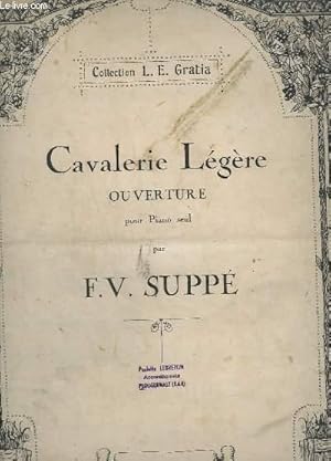 Image du vendeur pour CAVALERIE LEGERE - OUVERTURE POUR PIANO SEUL. mis en vente par Le-Livre