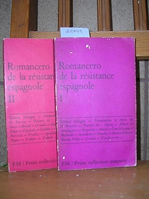 LE ROMANCERO DE LA RESISTANCE ESPAGNOLE 1 y 2. Edition bilingüe