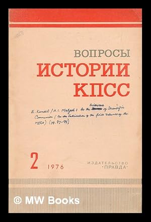 Imagen del vendedor de Voprosy istorii kpss: 2 [Questions of History of the CPSU 2. Language: Russian] a la venta por MW Books Ltd.