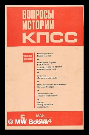 Imagen del vendedor de Voprosy istorii kpss: 5 [Questions of History of the CPSU 5. Language: Russian] a la venta por MW Books Ltd.