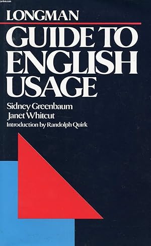 Immagine del venditore per LONGMAN GUIDE TO ENGLISH USAGE venduto da Le-Livre