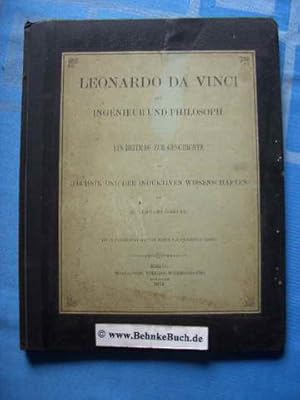 Bild des Verkufers fr Leonardo da Vinci als Ingenieur und Philosoph : ein Beitrag zur Geschichte der Technik und der induktiven Wissenschaften. zum Verkauf von Antiquariat BehnkeBuch