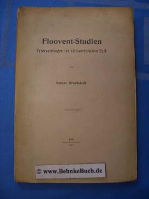Seller image for Floovent-Studien : Untersuchgn zur altfranzsischen Epik. for sale by Antiquariat BehnkeBuch