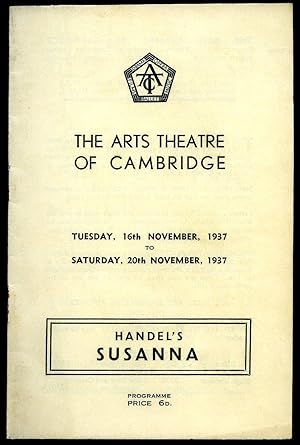 Seller image for Susanna': Souvenir Theatre Programme Performed at The Arts Theatre of Cambridge, 6 St. Edward's Passage, Cambridge for sale by Little Stour Books PBFA Member