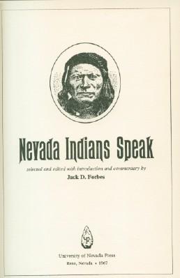 Nevada Indians Speak