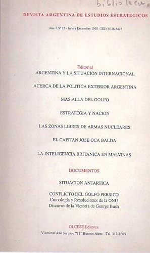 REVISTA ARGENTINA DE ESTUDIOS ESTRATEGICOS - No. 13 - Año 7 - julio a diciembre 1990