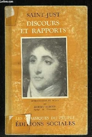 Image du vendeur pour DISCOURS ET RAPPORTS. mis en vente par Le-Livre