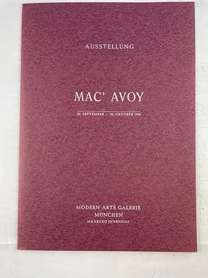 Ausstellung Mac' Avoy. 26. September - 26. Oktober 1958, Modern Arts Galerie, München.