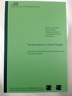The Development of Concrete Thought. - A Manual Including Measurement Procedures and Descriptive ...