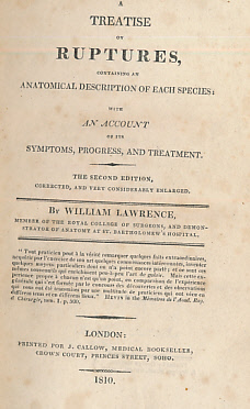 Imagen del vendedor de A Treatise on Ruptures, Containing an Anatomical Description of Each Species: With An Account of Its Symptoms, Progress and Treatment a la venta por Barter Books Ltd