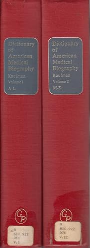 Immagine del venditore per Dictionary of American Medical Biography venduto da Jonathan Grobe Books