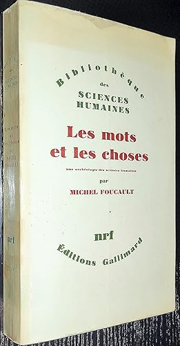 Seller image for Les mots et les choses. Une archologie des sciences humaines. for sale by Le Chemin des philosophes