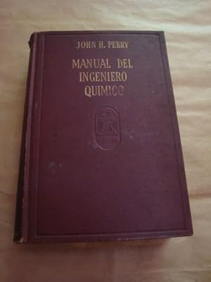 Manual del ingeniero químico (tomo I)