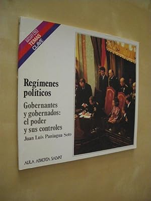 Imagen del vendedor de REGMENES POLTICOS. GOBERNANTES Y GOBERNADOS: EL PODER Y SUS CONTROLES a la venta por LIBRERIA TORMOS