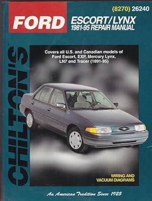 Ford escort/Lynx 1981-95 Repair Manual