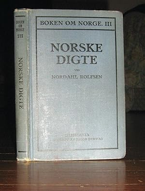 Seller image for Norske Digte (Boken om Norge III Livsbilleder Samlet for Norsk Amerikanske Skoler Og Hjem ) for sale by Friendly Used Books